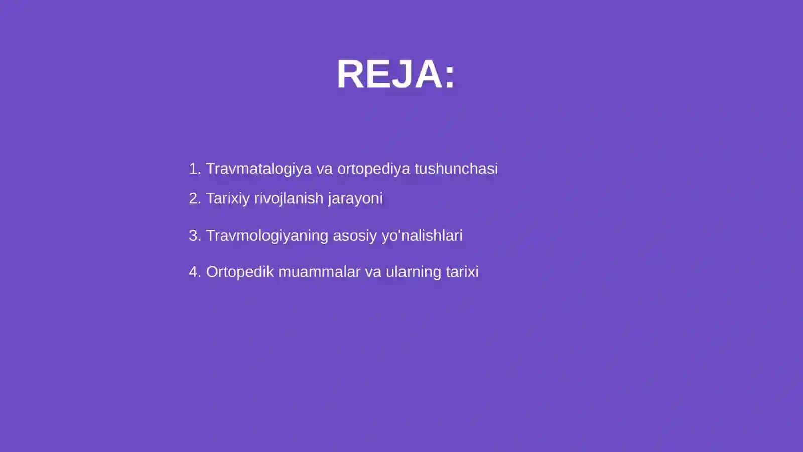 Travmatalogiya-ortopediya fani qisqacha tarixi 2