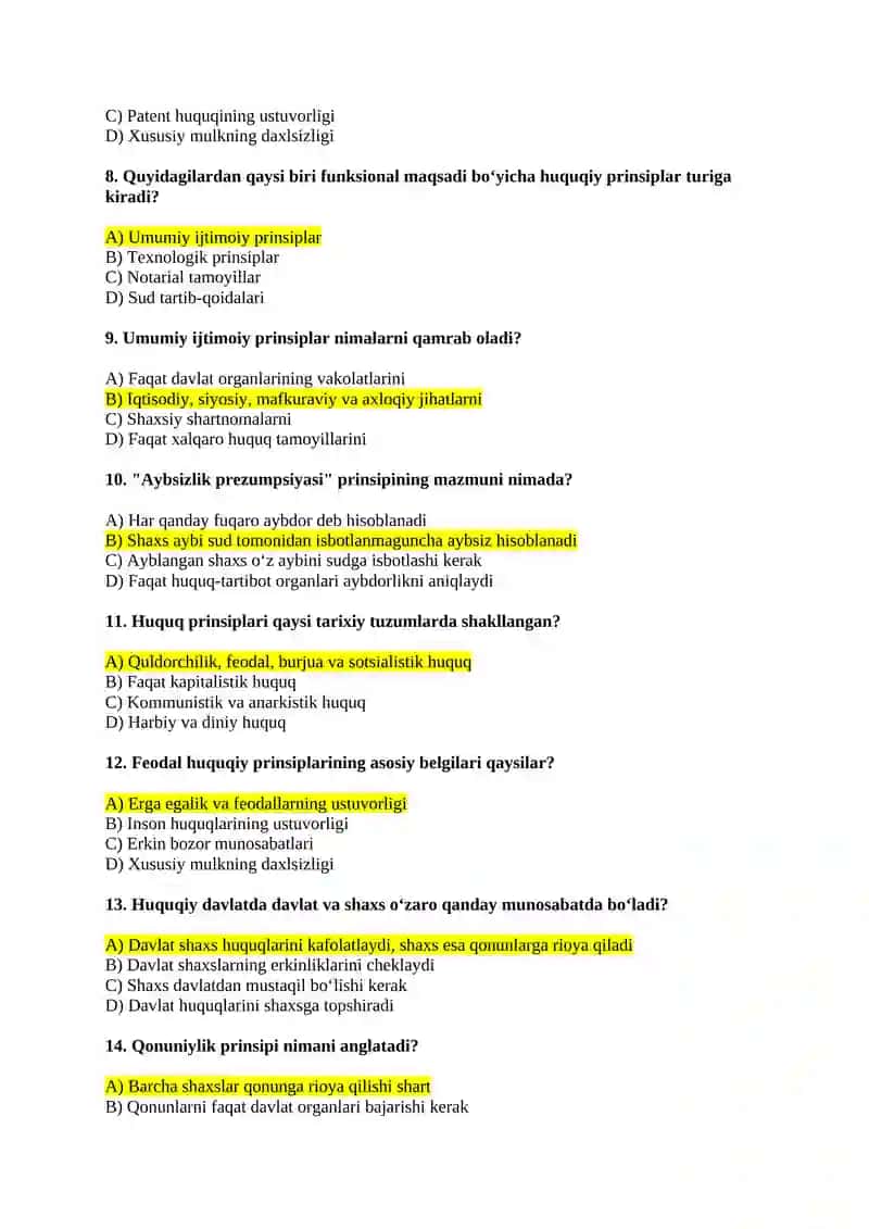 Huquq prinsiplari 2