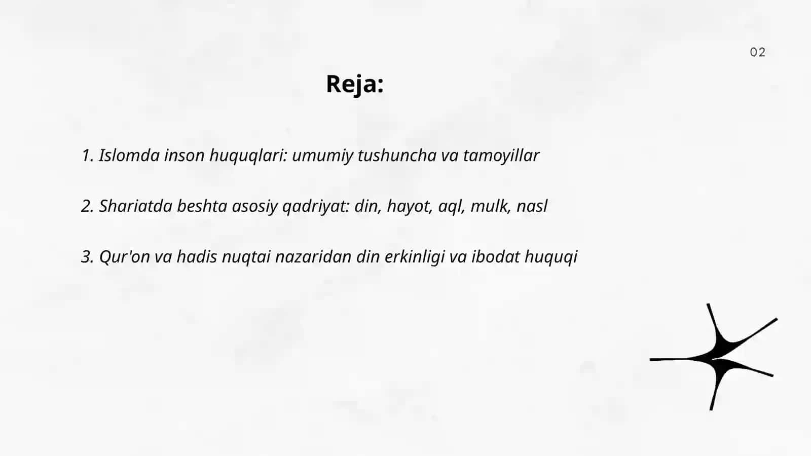 Islomda inson huquqlari 2