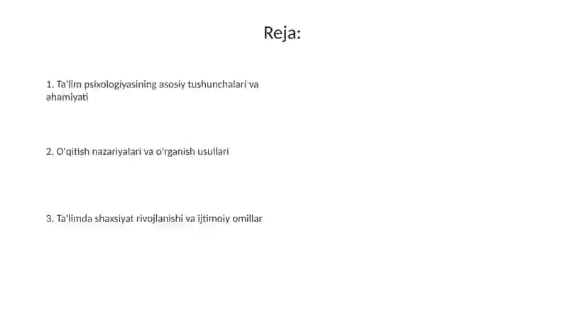 Talim va tarbiya psixologiyasi 2