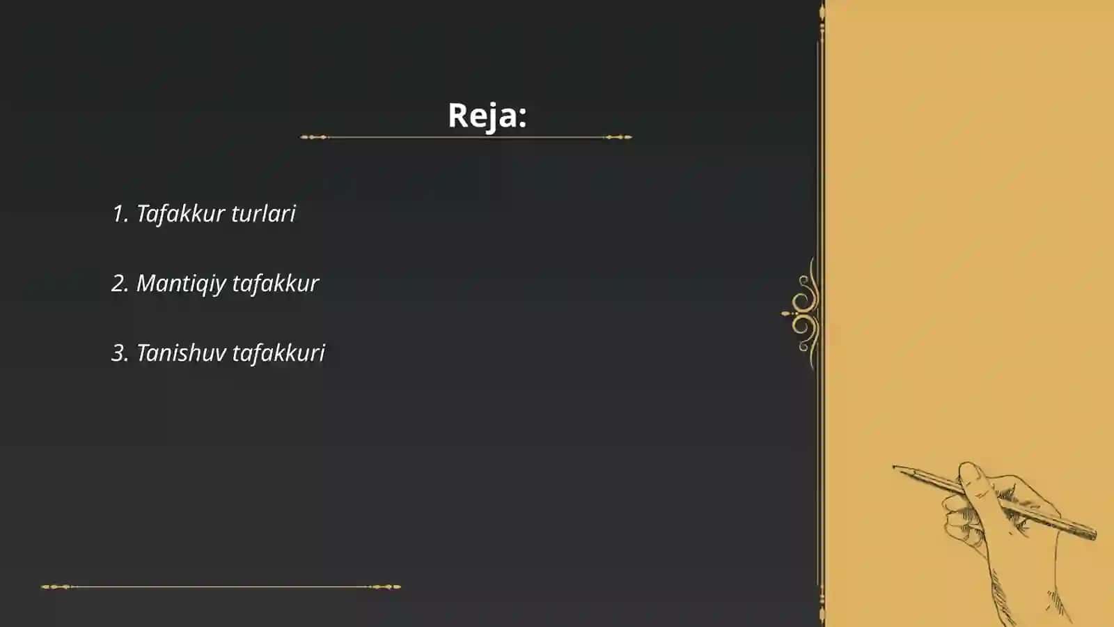Tafakkur operatsiyalari 2
