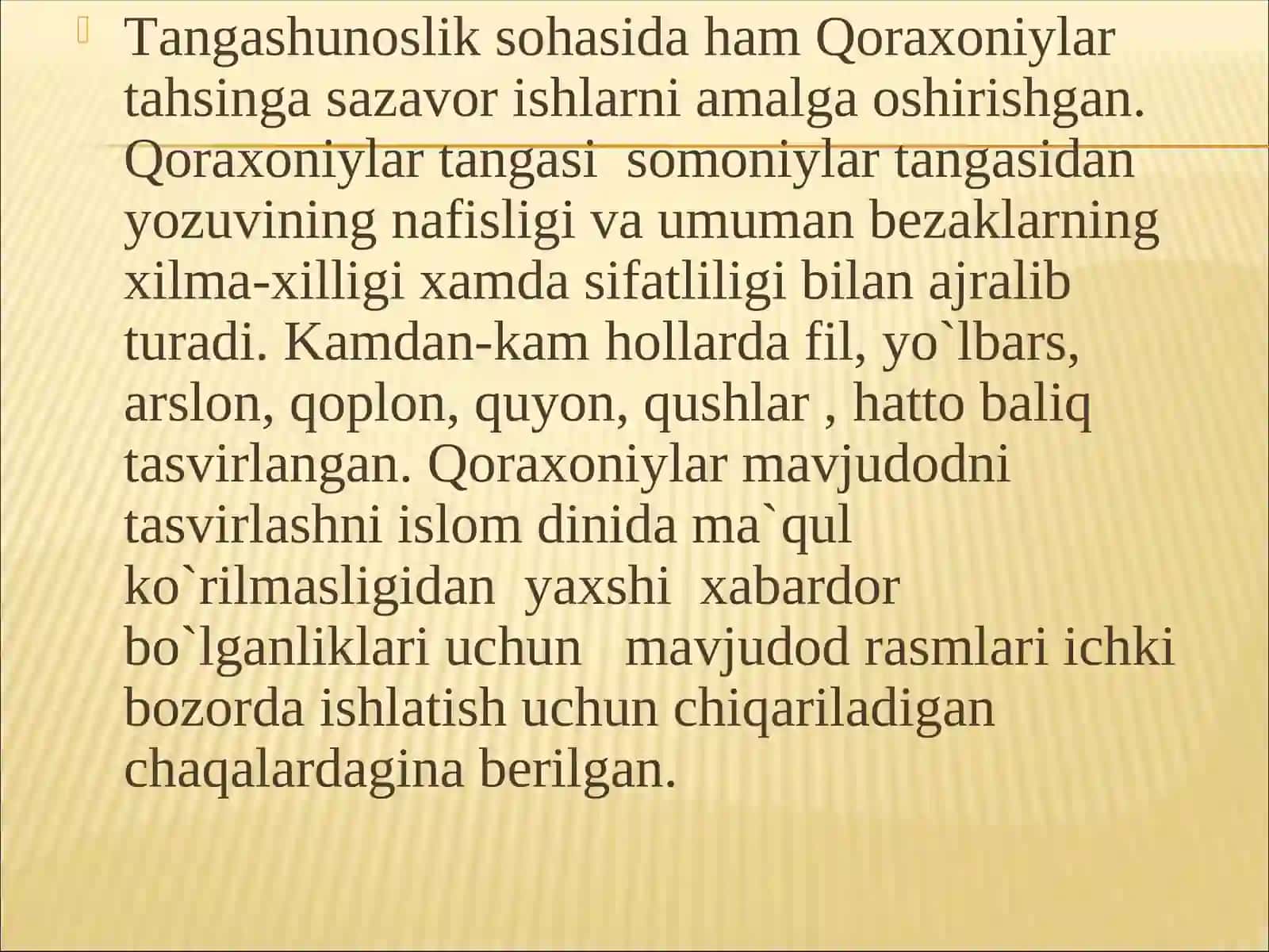 Qoraxoniylar tangasi 2