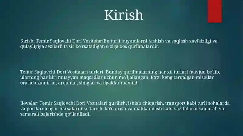 Temir Saqlovchi Dori Vositalari 2