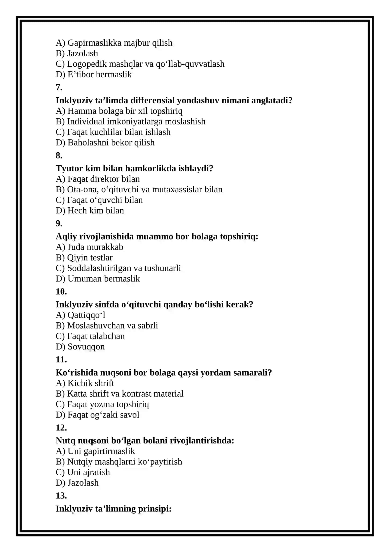 Inklyuziv ta‘lim sharoitida tyutorlik amaliyotini tashkil etish 2