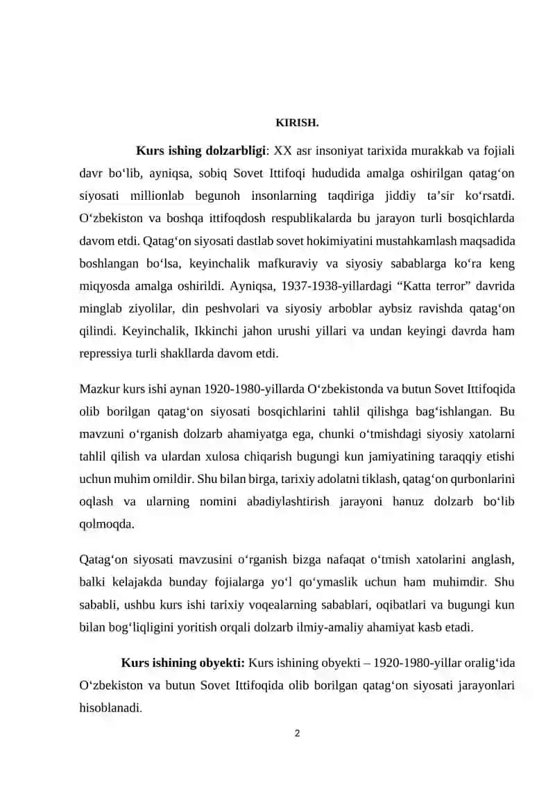 Qatag’on siyosati bosqichlari (1920-1980-yillar misolida) 2