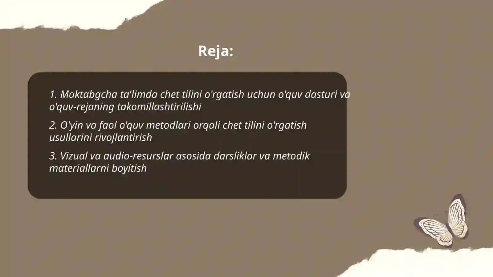 Maktabgcha ta'limda chet tilini o'rgatish 2