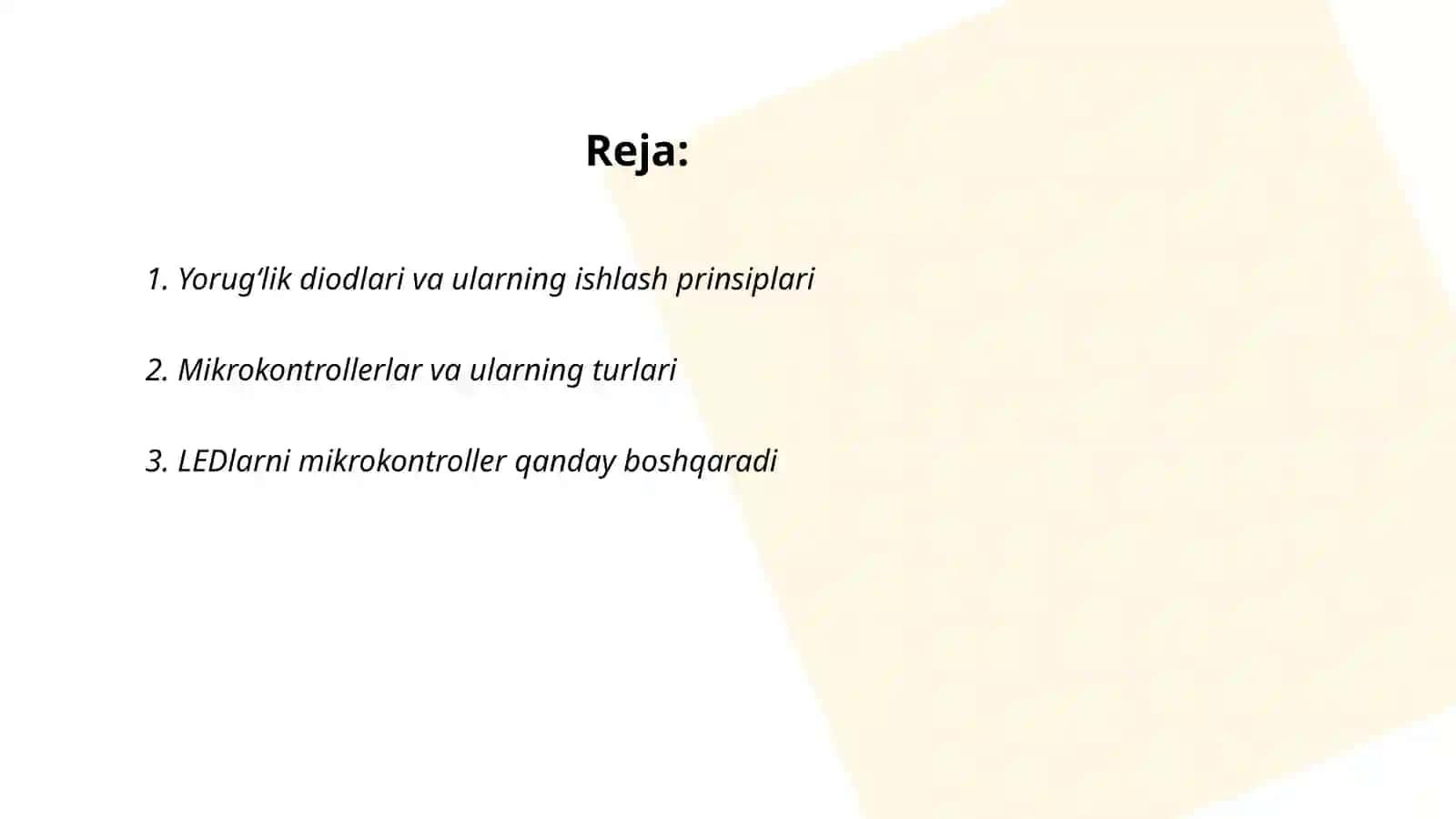 Yorugʻlik diodlarini mikrokontrollerga ulash 2