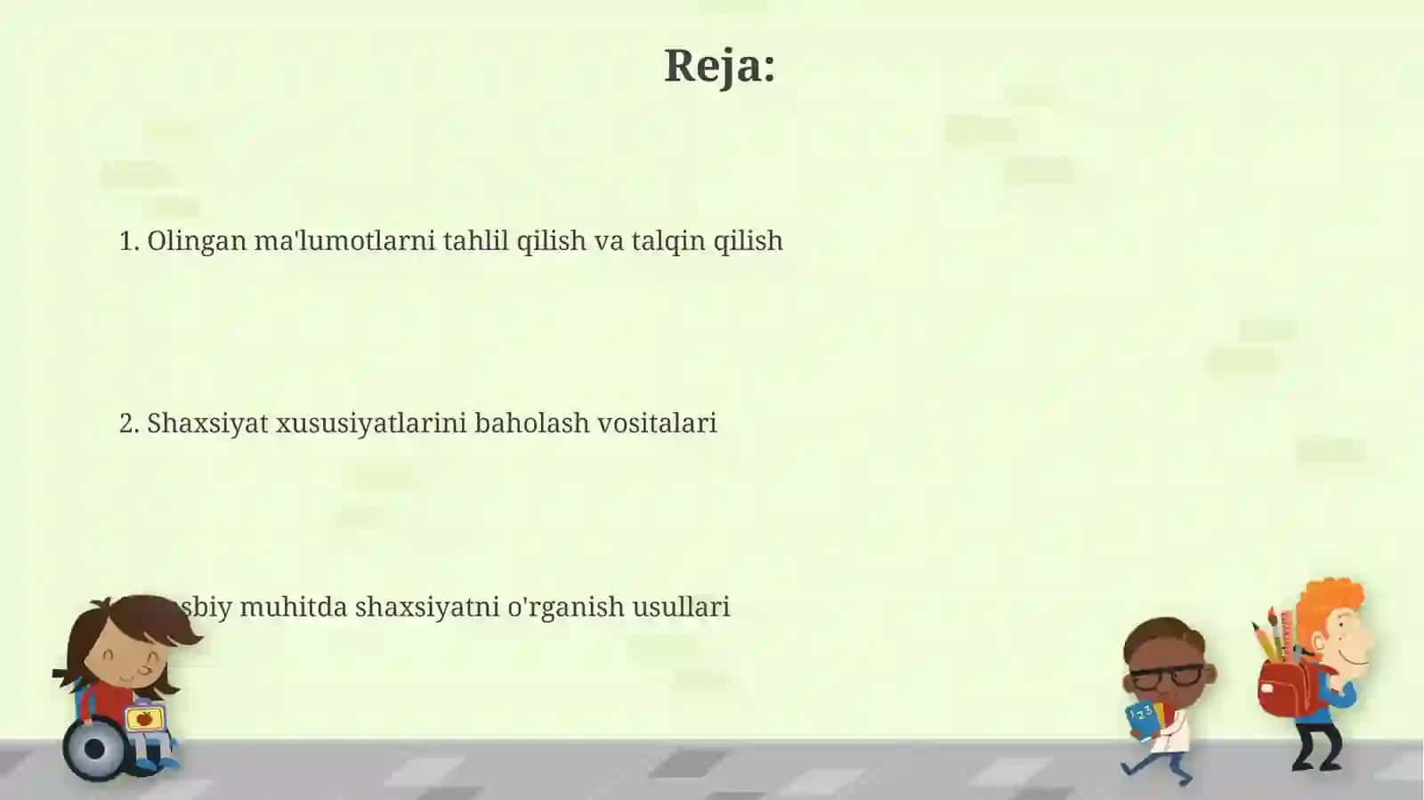 Shaxs irodaviy sohasini oʻrganish metodlari 2