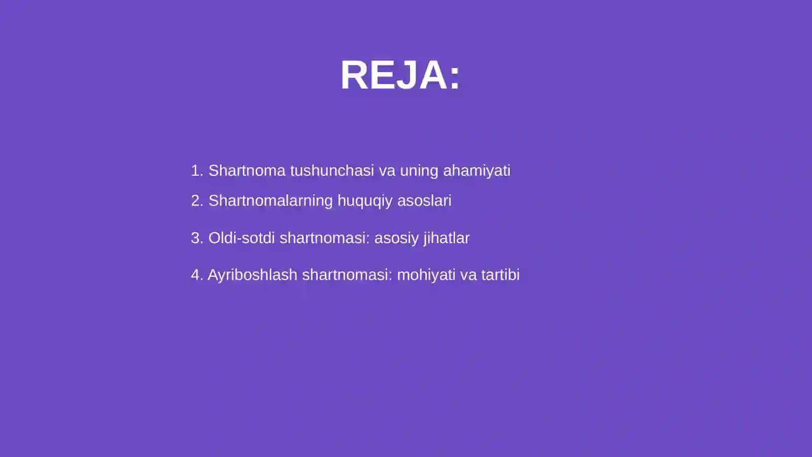 Shartnoma togrisida umumiy qoidalar 2