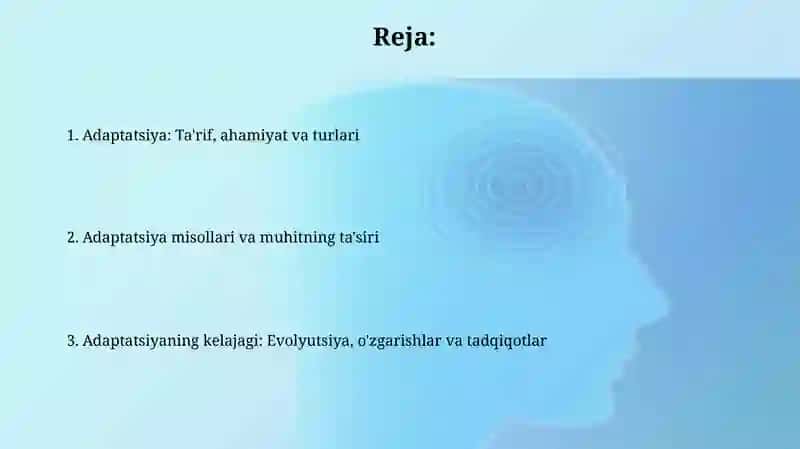 Organizmlarning muhitga moslashishi va uning hillari 2