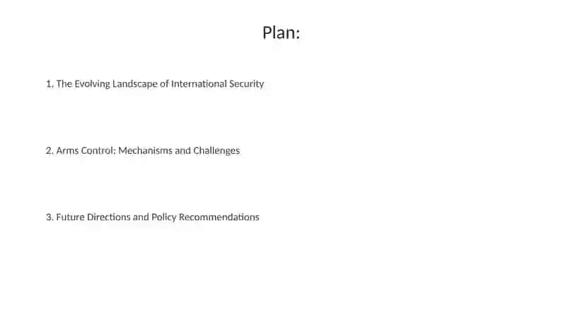 International security and arms control 2