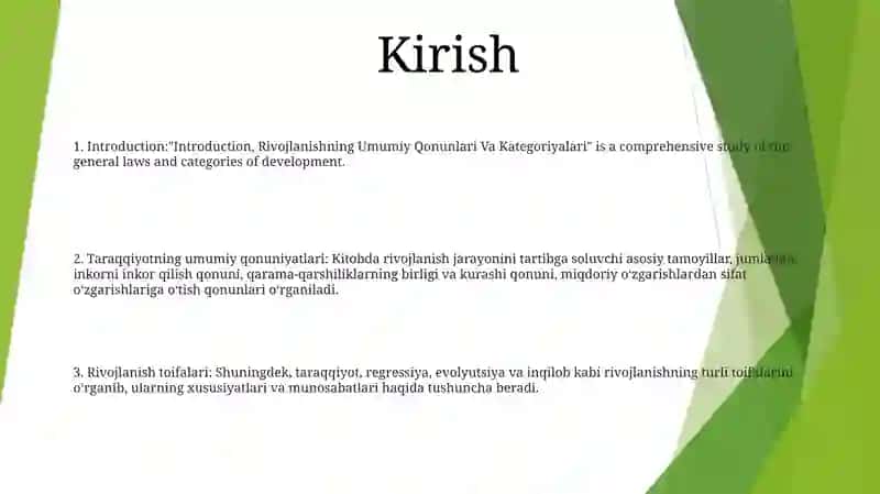 Rivojlanishning Umumiy Qonunlari Va Kategoriyalari 2