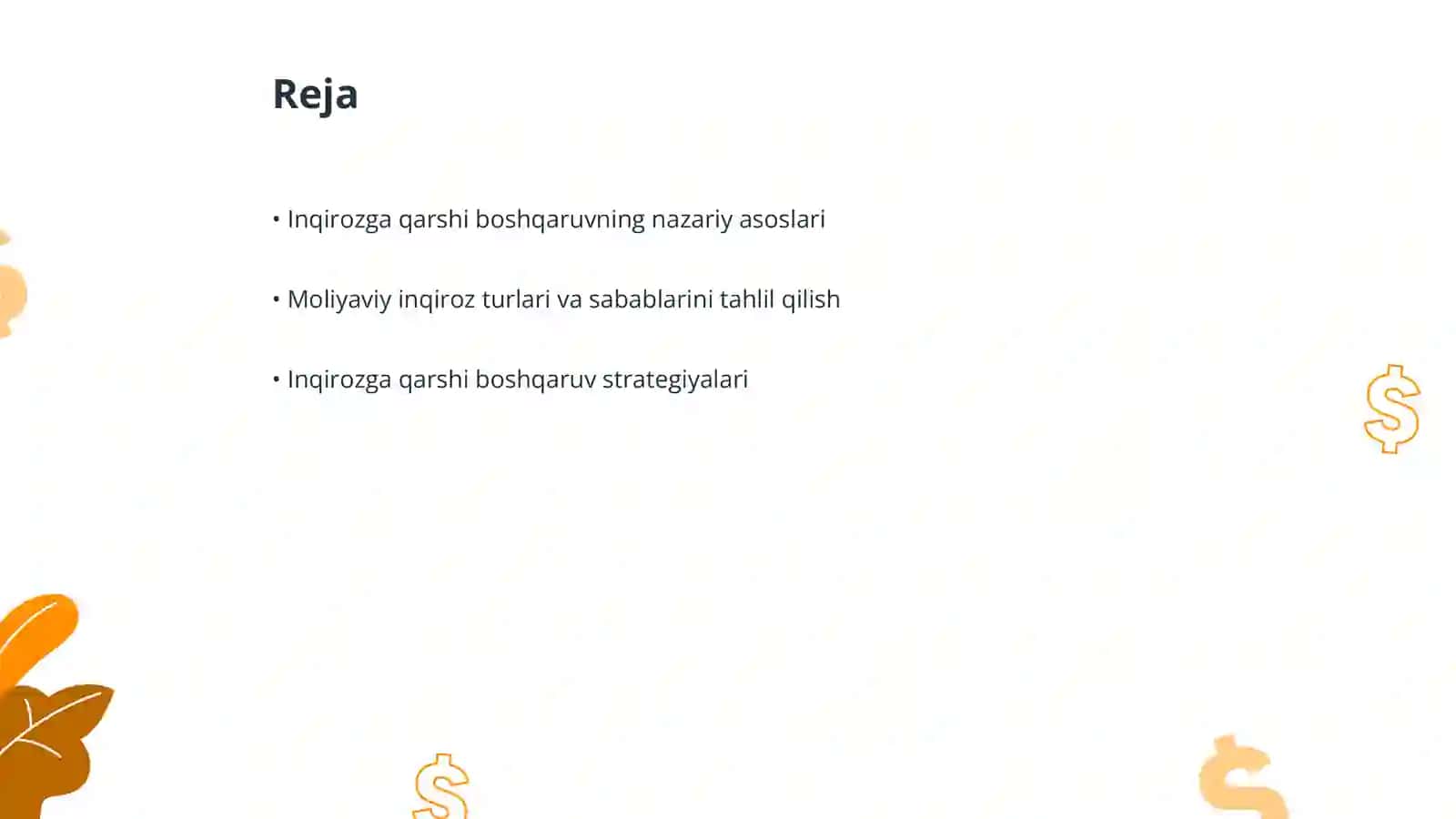 Inqirozga Qarshi Boshqaruv 2