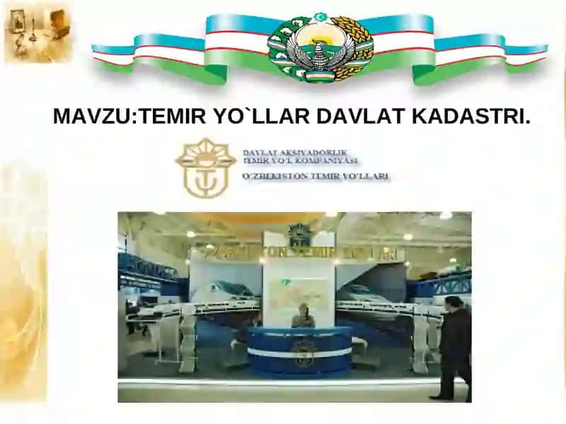 TEMIR YO`LLAR DAVLAT KADASTRI 2