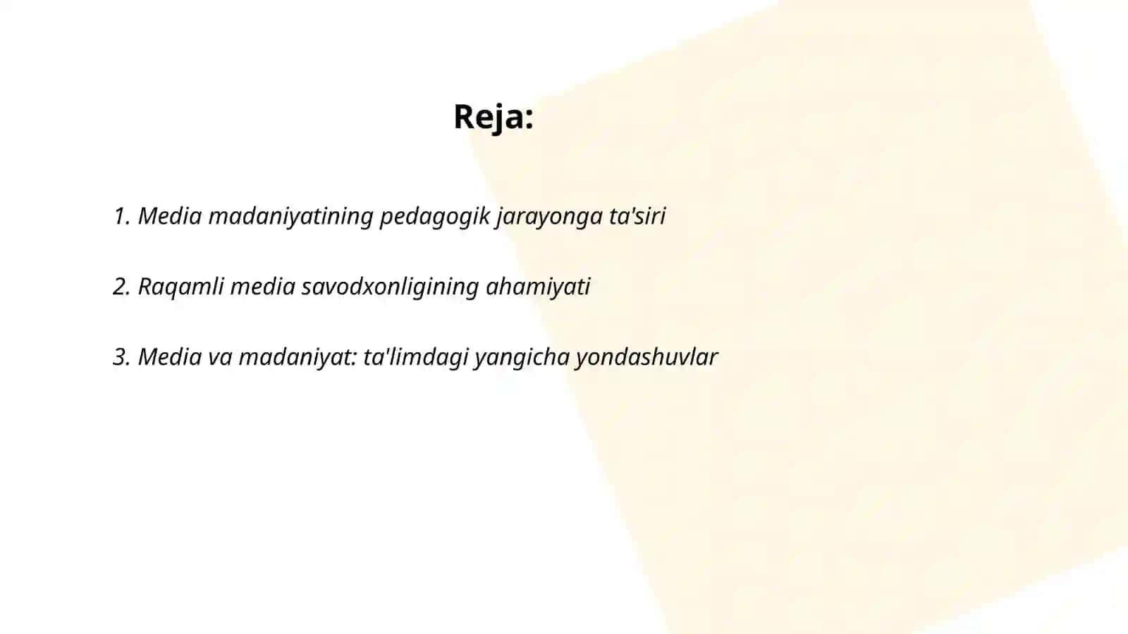 Media madaniyat va innovation pedagogika 2