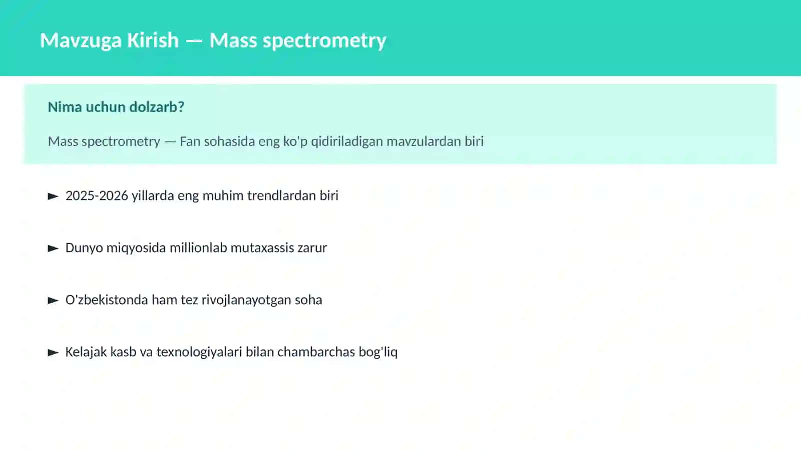 Mass spectrometry 2