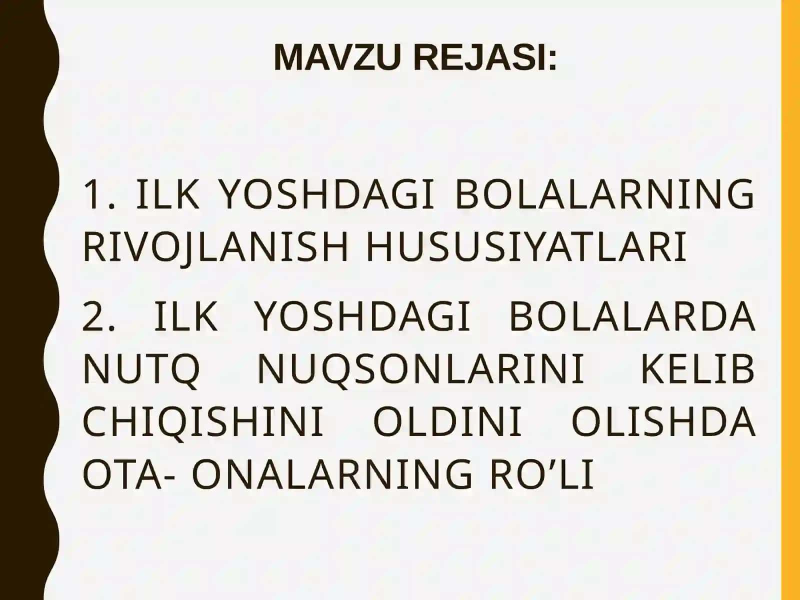 Ilk yoshdagi bolalarni oilada tarbiyalash 2