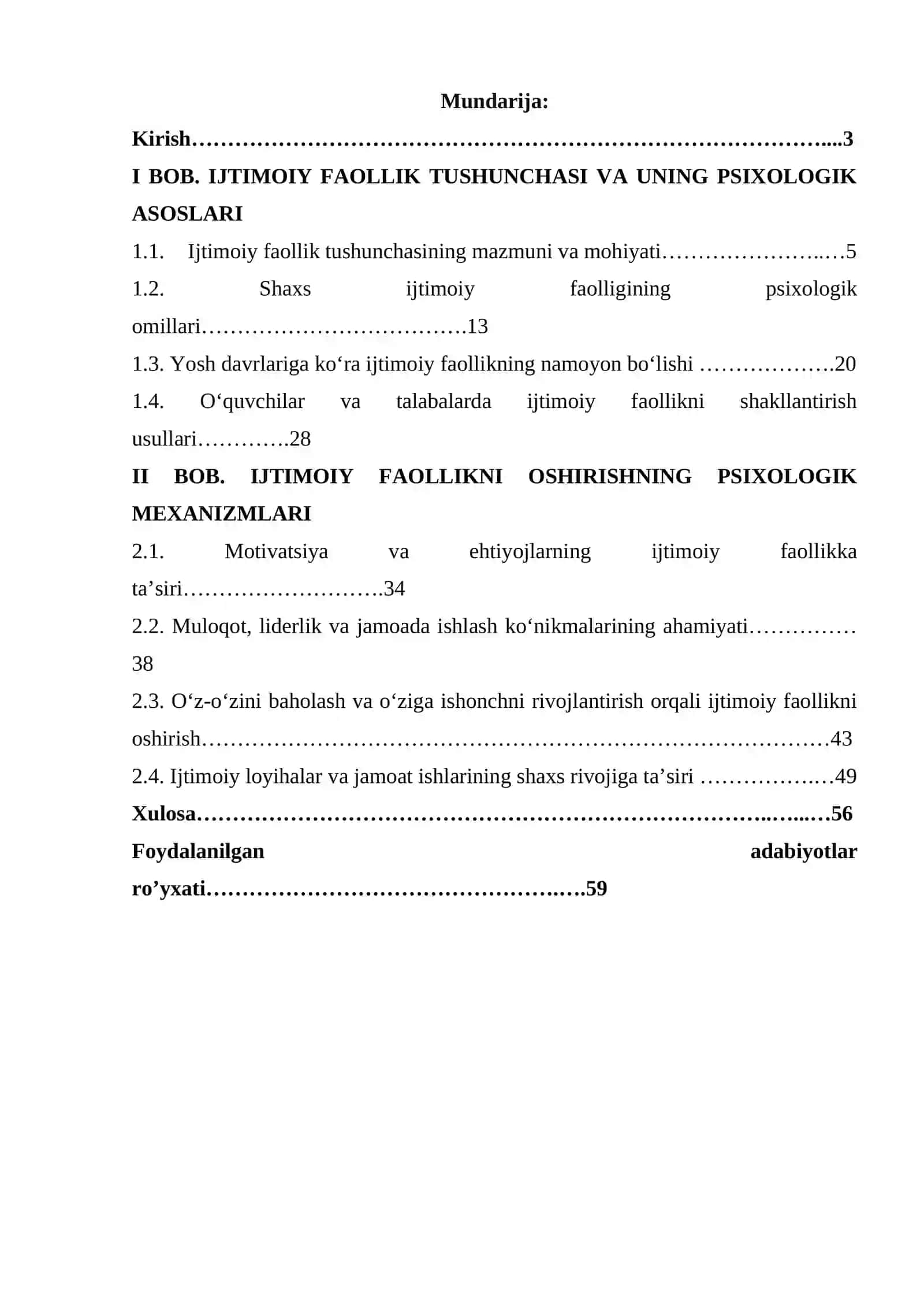 Ijtimoiy faollikni oshirish psixologiyasi. 2