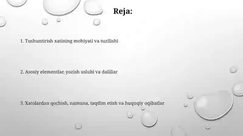 Tushuntirish xati yozish ( abyasnitelnaya) 2