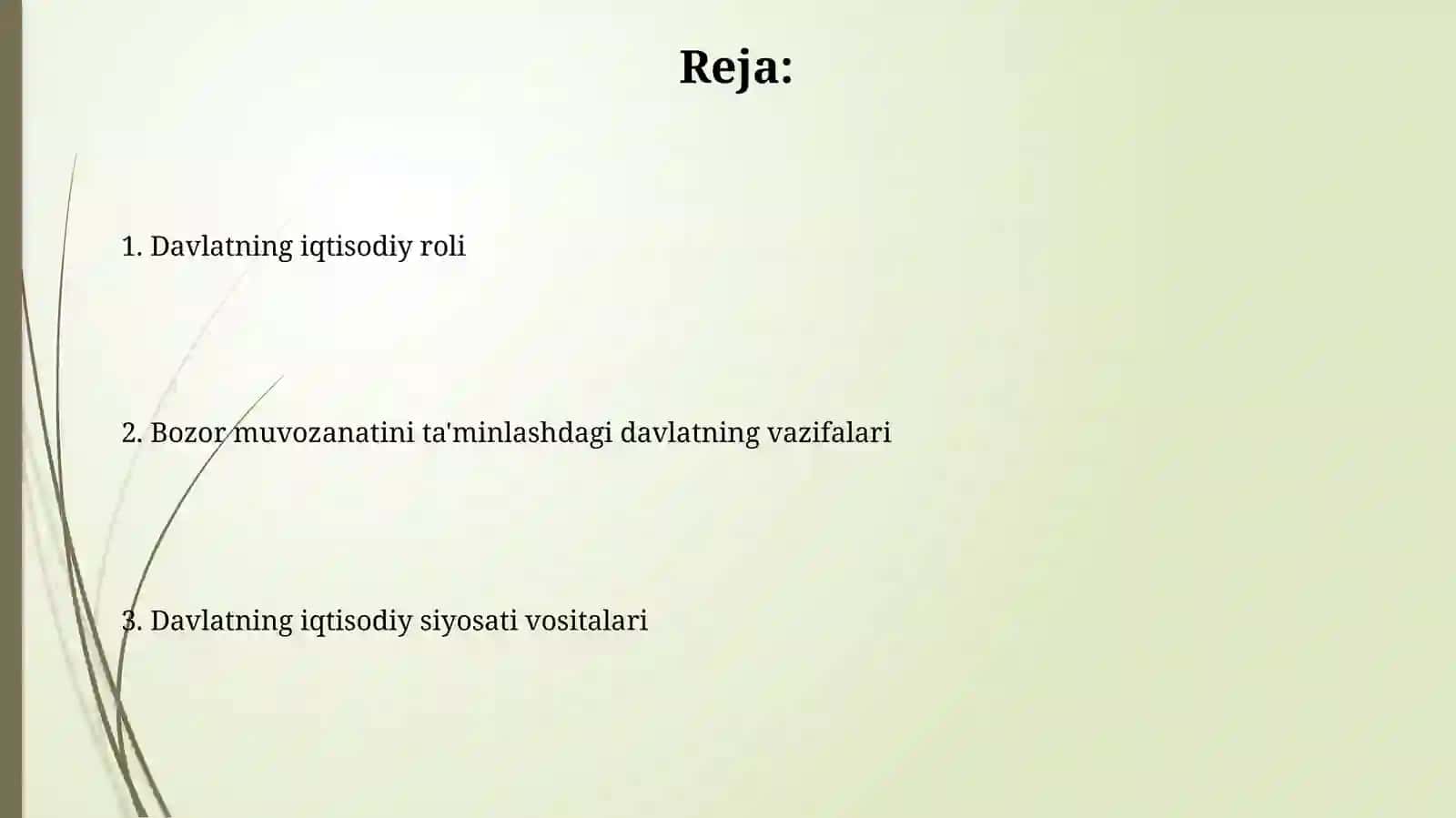 Davlatning iqtisodiy roli 2