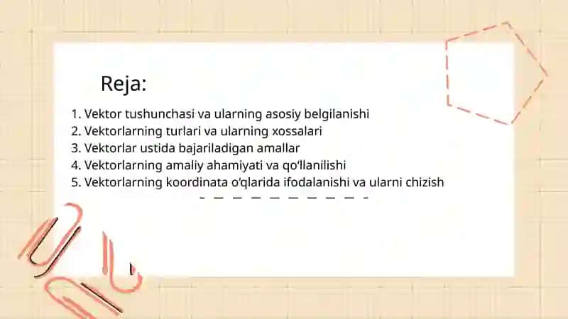 AmaliyMatematika "Vektorlar" 2