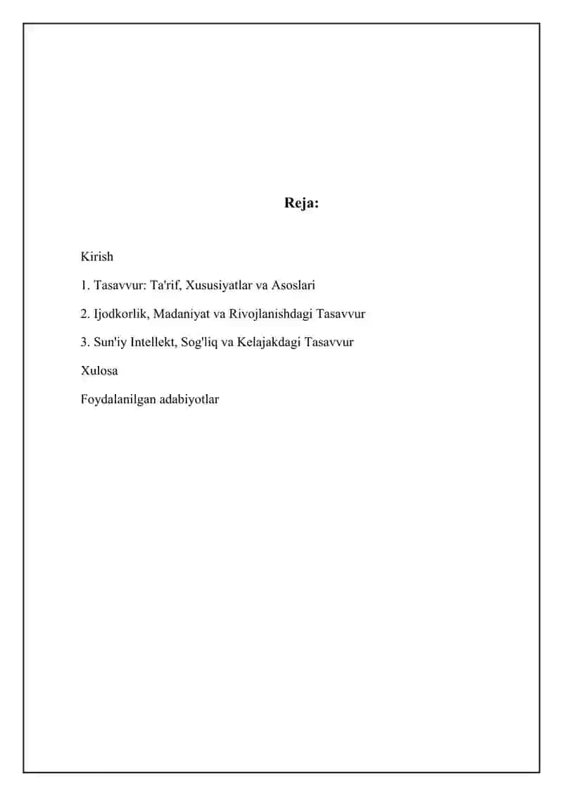 Xayol haqida tushuncha 2