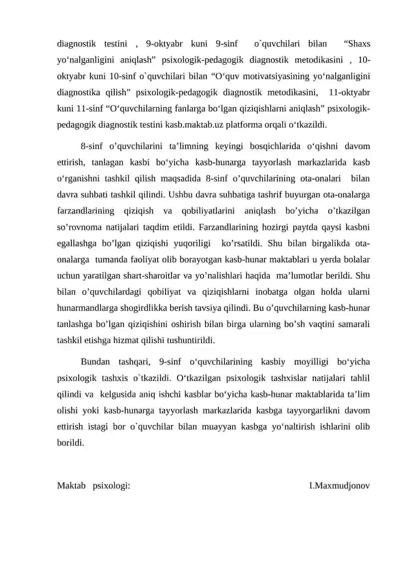 Maishiy xizmat ko`rsatish sohasiga oid kasblar 2