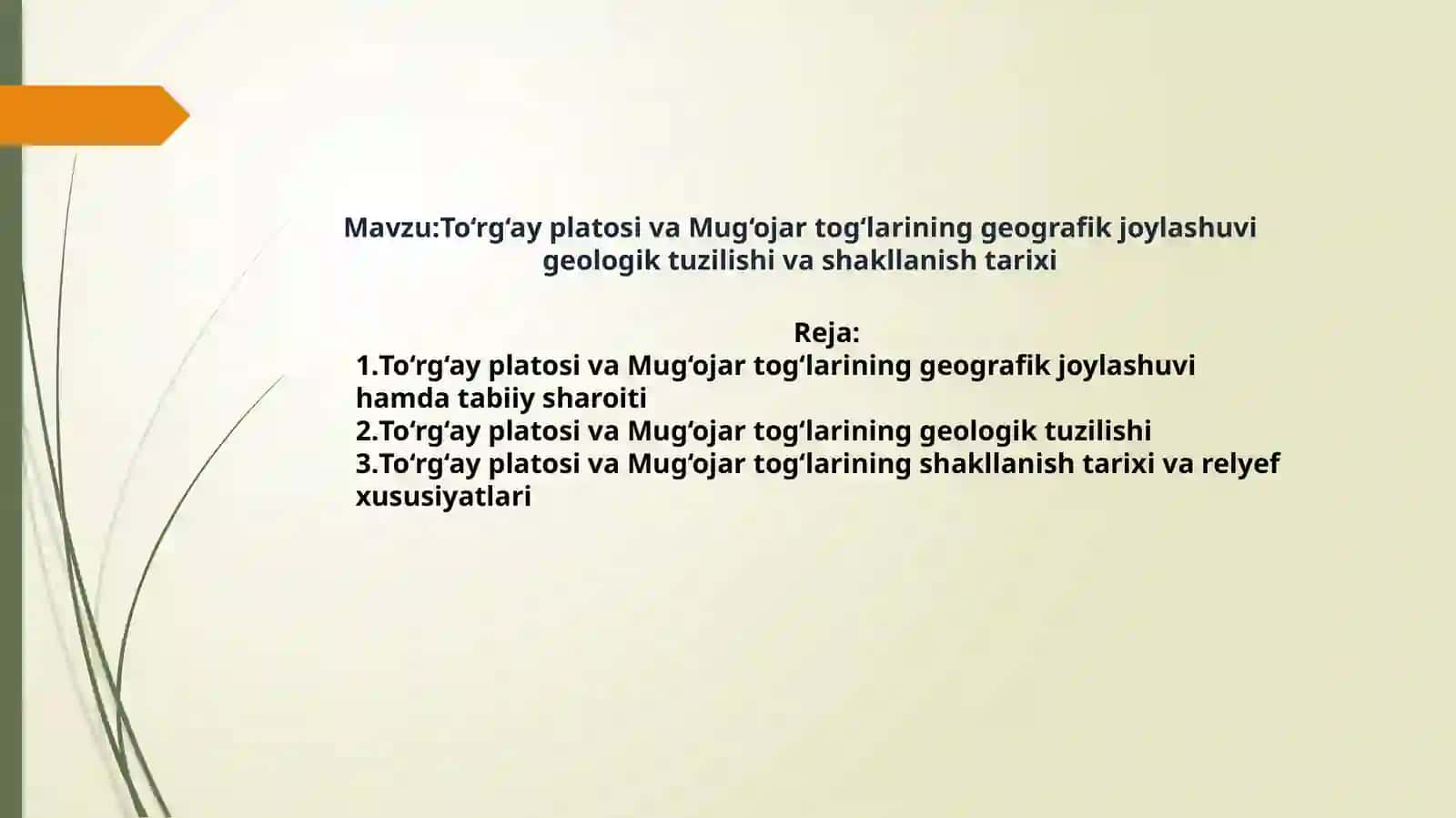 Tabiiy geografiya fanidan ta'lim 2