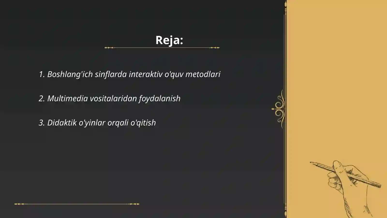 Boshlangʻich sinflarda talim metodlari va vositalari 2