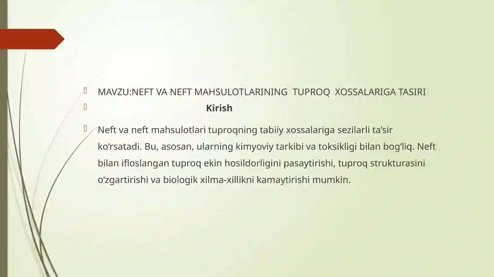 NEFT-GAZ SANOATIDA EKOLOGIK HAVFSIZLIK 2