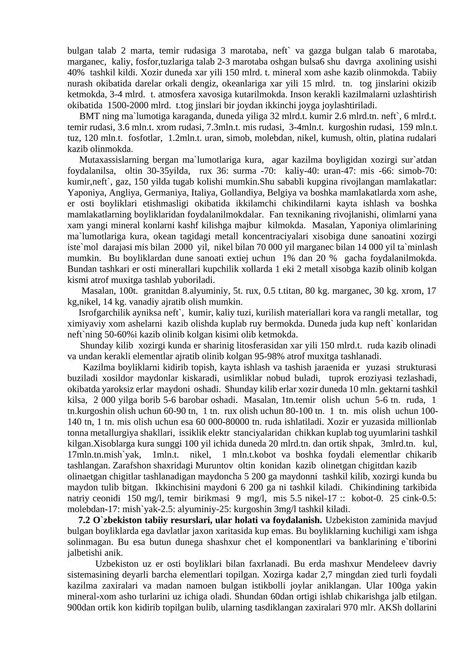 TABIATNI MUHOFAZA QILISH 2