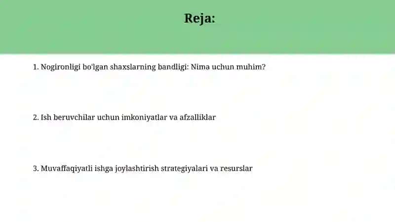 Nogironligi bor shaxslar bandligi 2