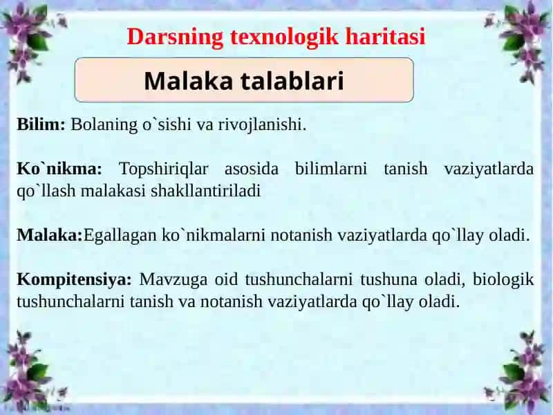 Bolaning o`sishi va rivojlanishi 2