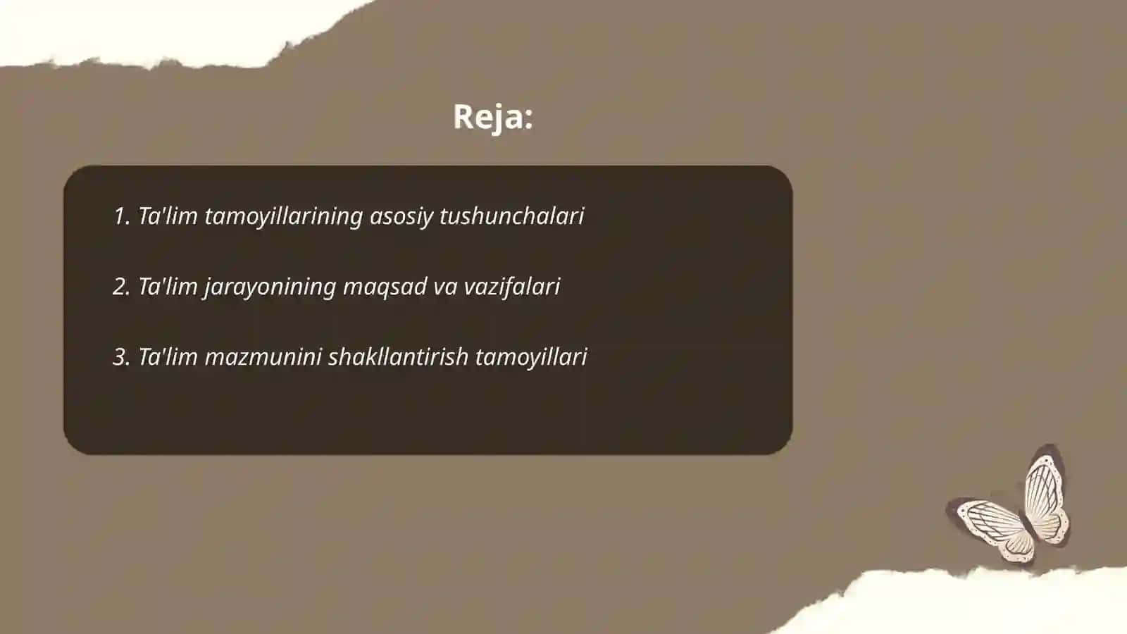 Ta'lim tamoyillari 2