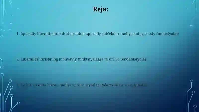Xojalik yurituvchi sub'ektlar moliyasining funksiyalari 2
