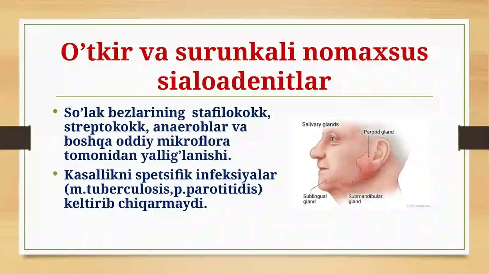 So’lak bezi kasalliklari tashxisi 2