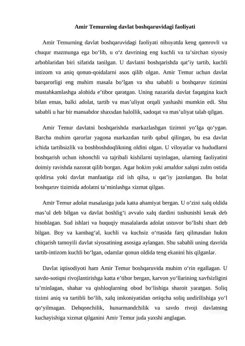 Amir Temur buyuk davlat arbobi 2