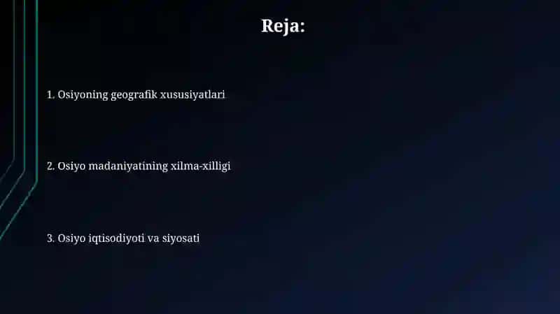 Osiyo ekologiyasi 2