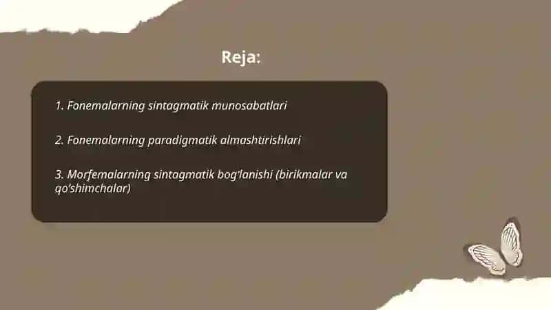 Til birliklarining oʻzaro munosabati 2