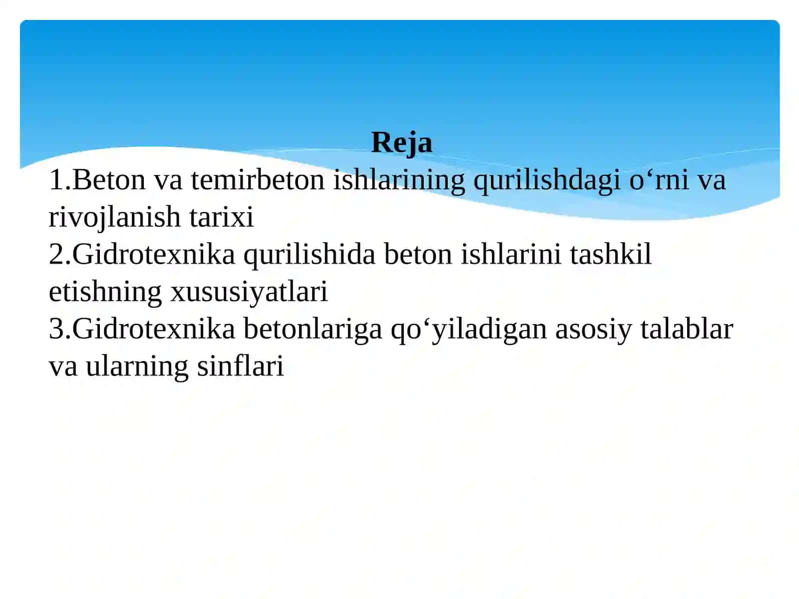 Beton va temirbeton ishlari 2