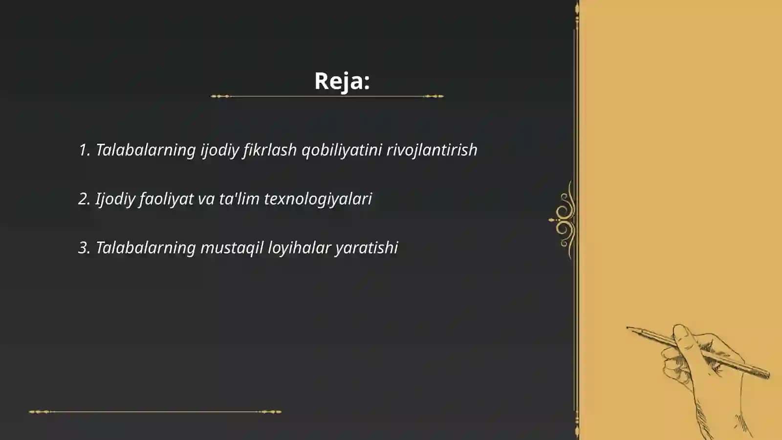 Talabalarning ijodiy faoliyati haqida 2