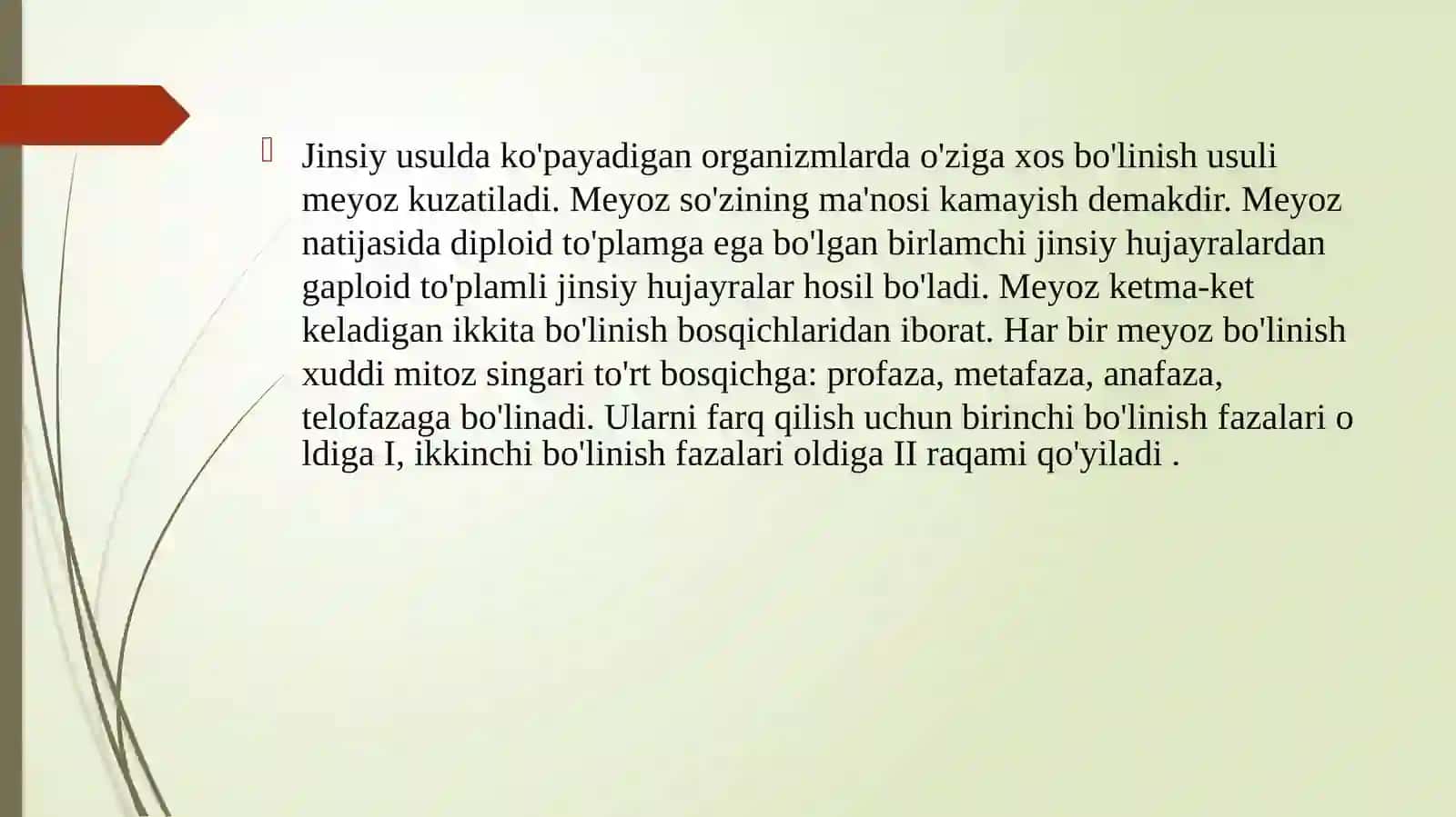 Meyozning biologika hamiyati 2