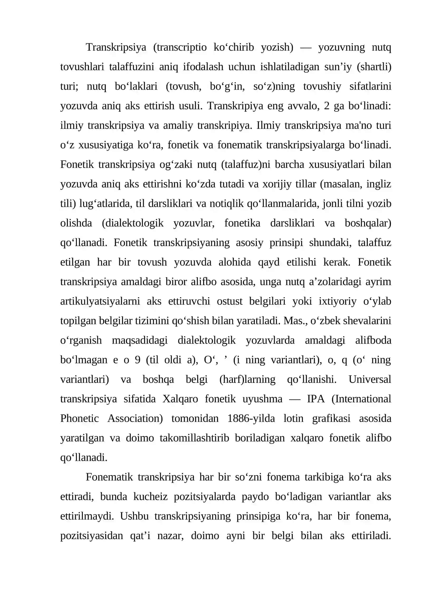 Transkripsiya va uning turlari 2