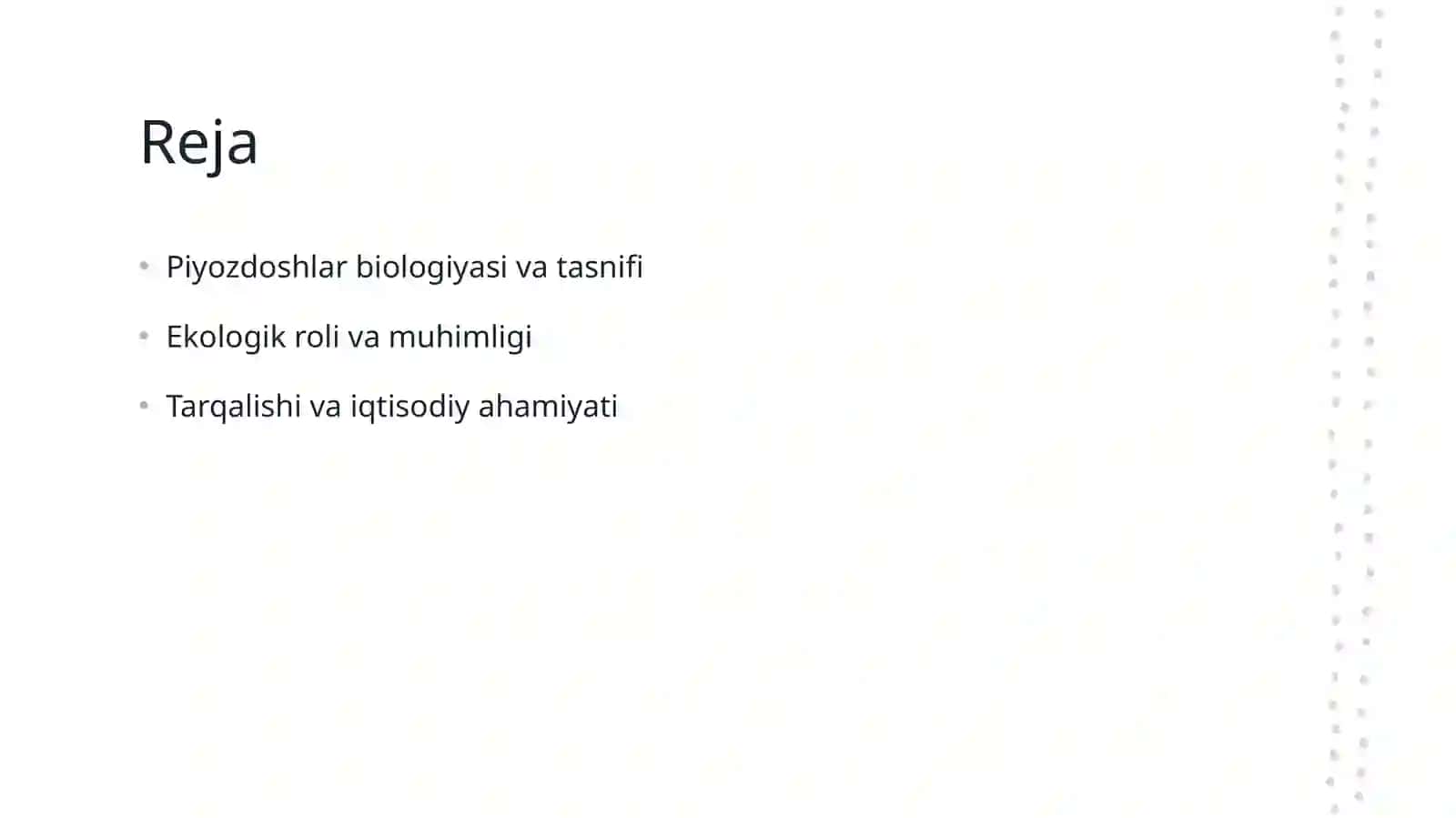 Piyozdoshlar biologiyasi va tasnifi 2