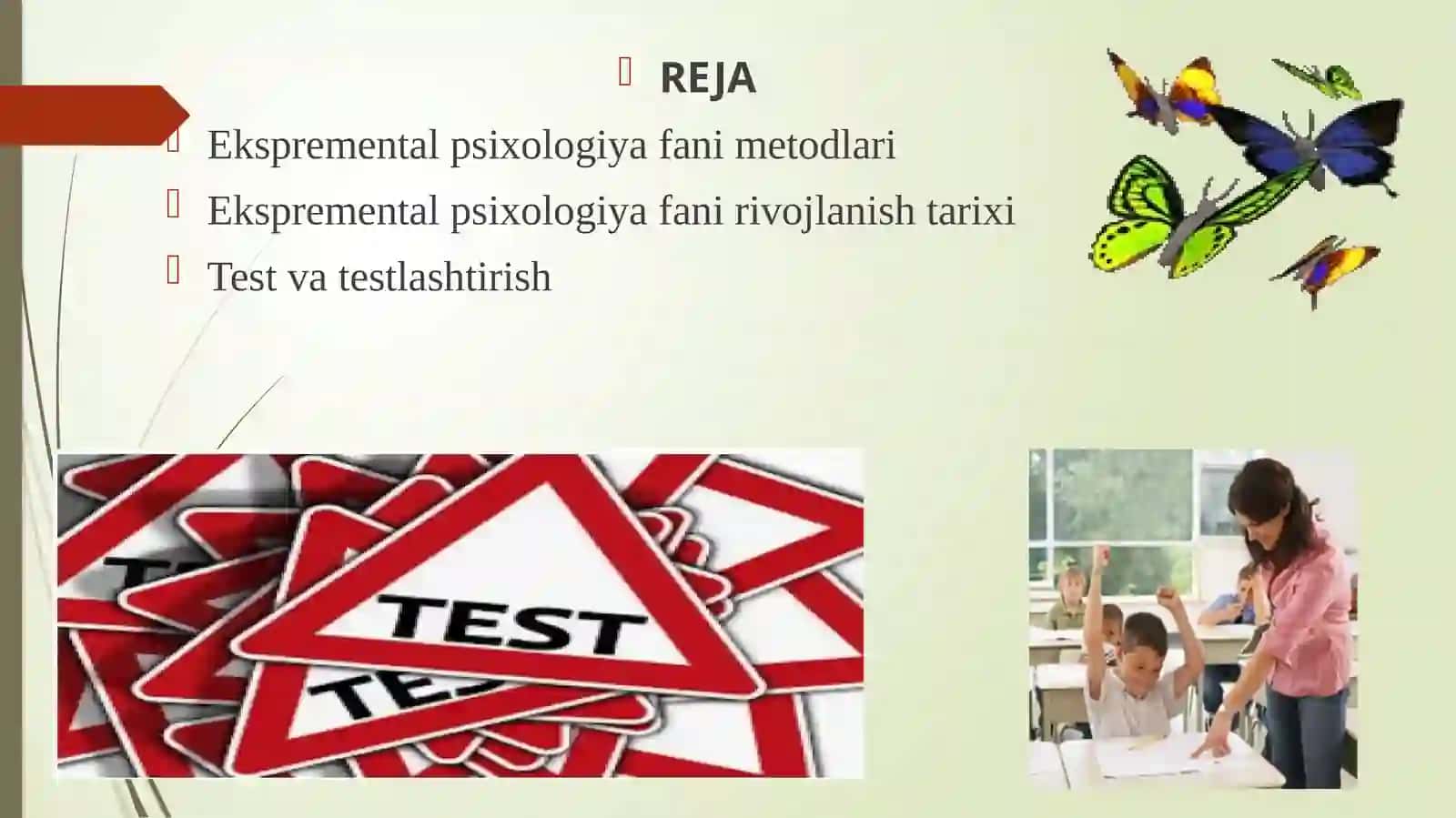 EKSPREMENTALPSIXOLOGIYADA TESTLASHTIRISH 2