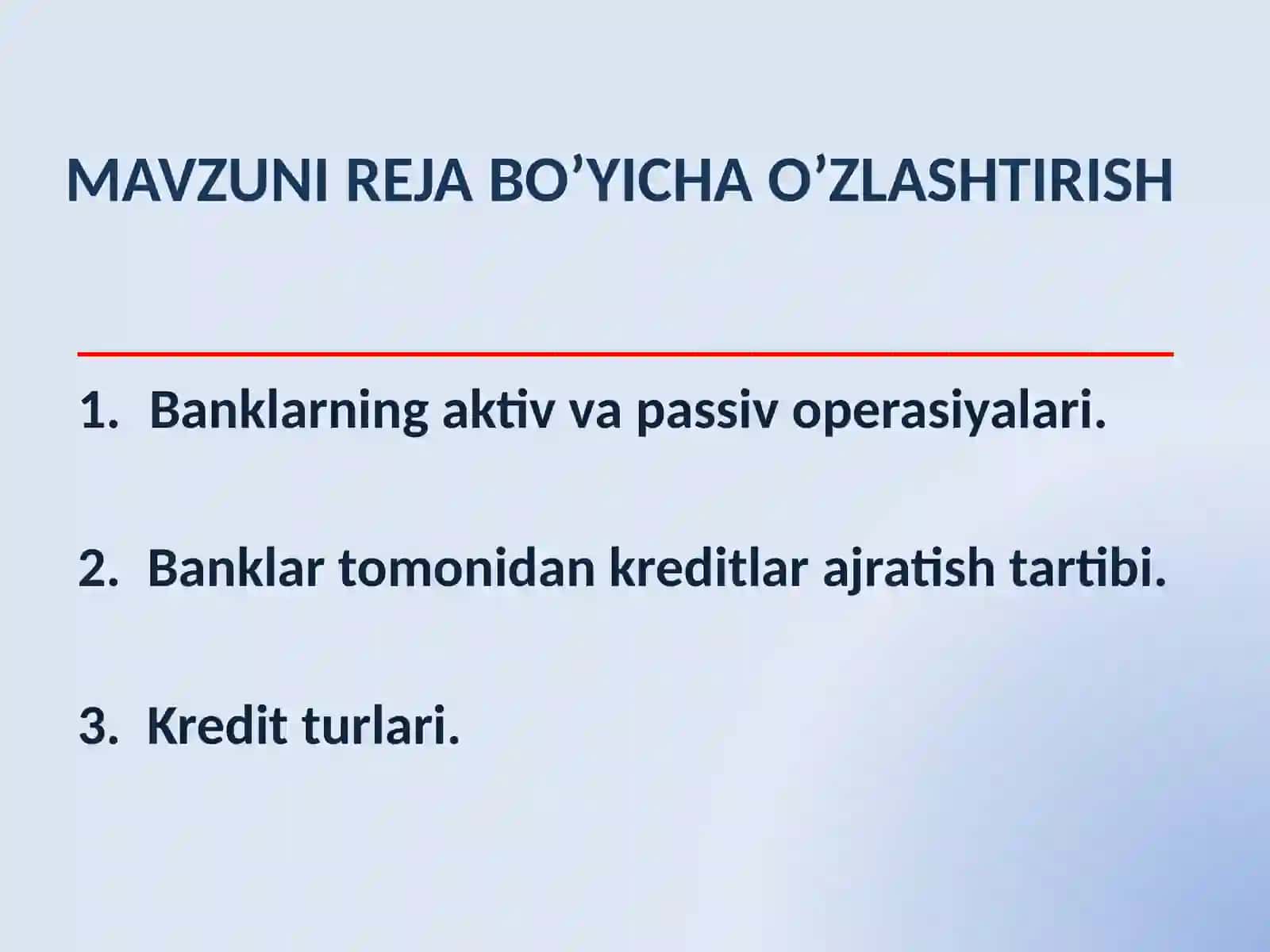 Bank operatsiyalari 2