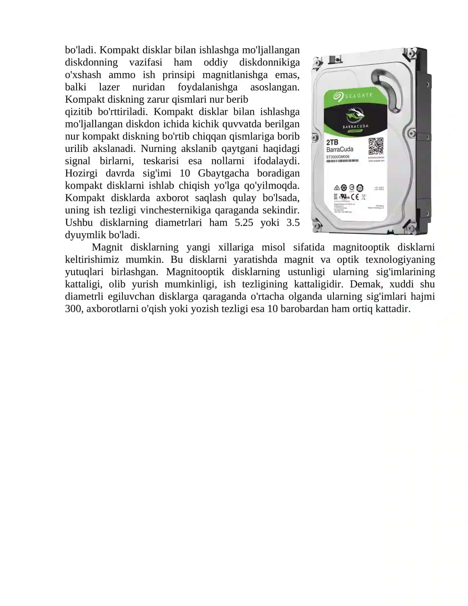 Kompyuterni tashkil qilishda qo‘llaniladigan standartlar 2