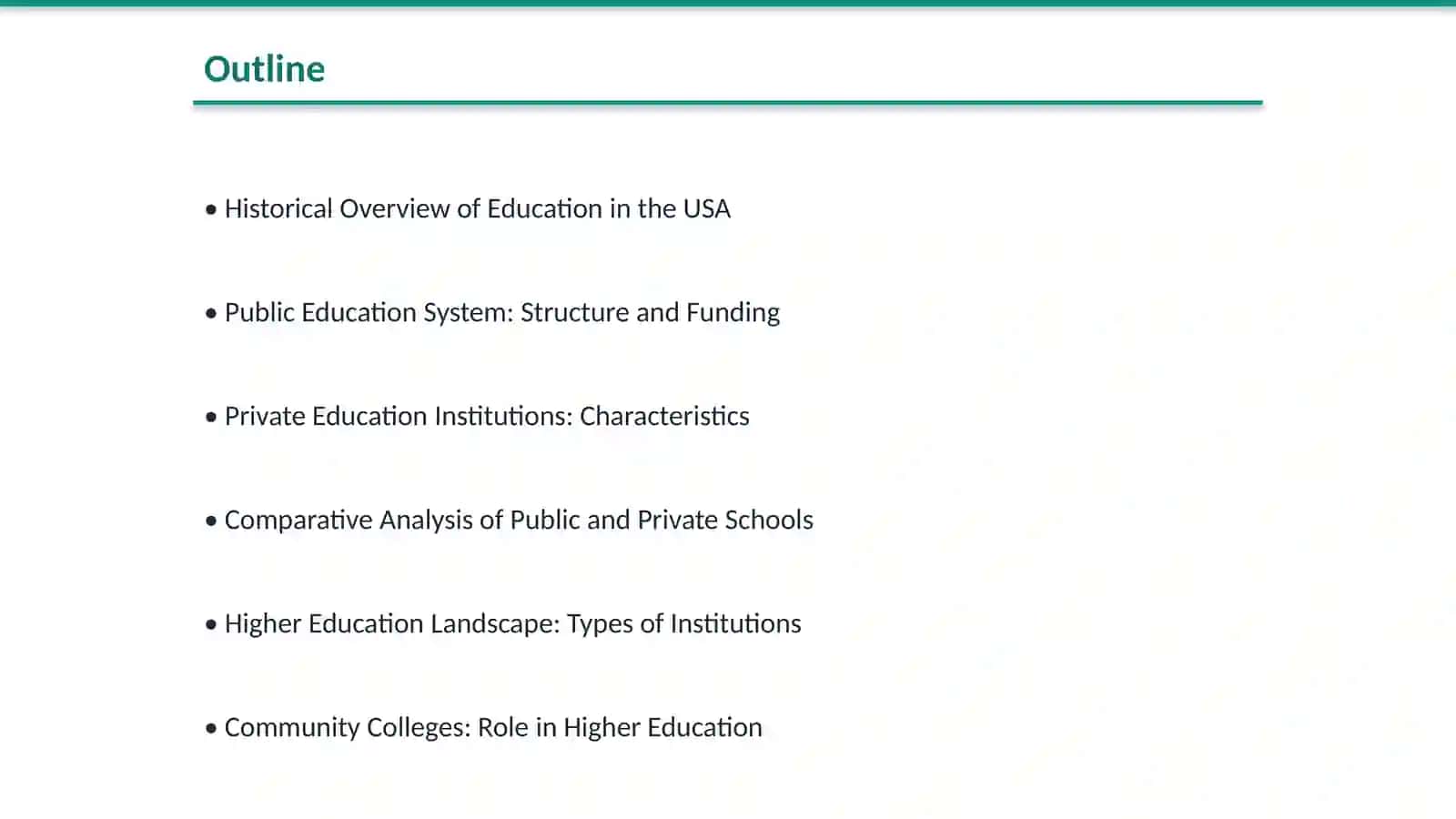 Education in the USA: Public, Private and Higher-ed Pathways 2