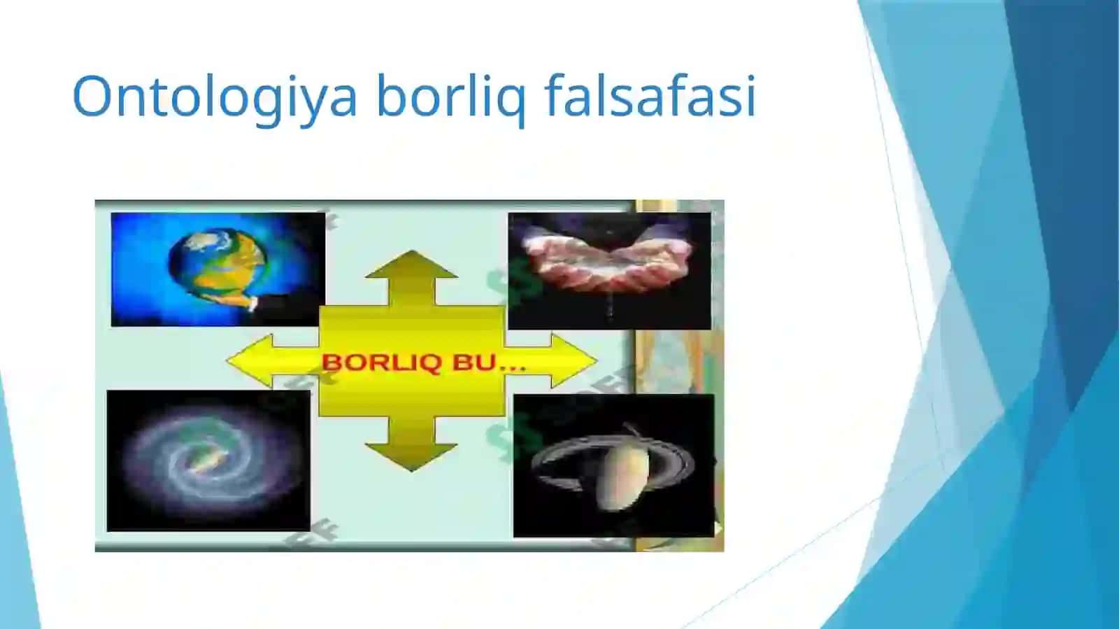 Borliq va Quruvlik Ontologiyasi 2