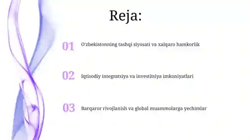 O'zbekiston va Jahon hamjamiyati 2